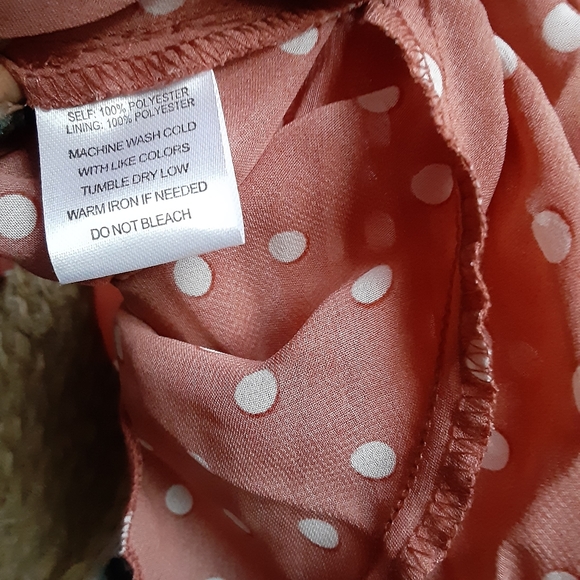 Polka Dot Midi Pleated Dress Size Small - Picture 7 of 7